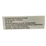 9" DUAL POWER PORTABLE FAN, SET OF 2