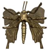 GOLD PAINTED LARGE BUTTERFLY, HOME DECOR, LOT OF 2