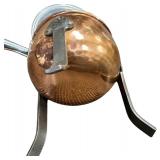 VINTAGE COPPER SWEDISH 3-FOOTED TEAPOT WITH HANDLE