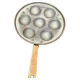 VINTAGE COPPER EGG POACHER/DANISH PANCAKE BALLS/ESCARGOT BAKER