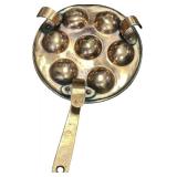 VINTAGE COPPER EGG POACHER/DANISH PANCAKE BALLS/ESCARGOT BAKER