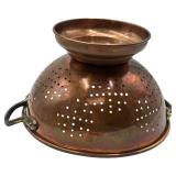 VINTAGE 9" COPPER STRAINER
