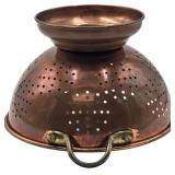 VINTAGE 9" COPPER STRAINER