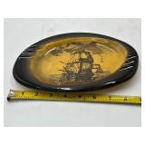 VINTAGE ASHTRAY SHIP ARTWORK