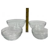 ANCHOR HOCKING BOWLS, VARIOUS SIZES, BUNDLE OF 8 BOWLS
