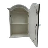 WHITE WALL CURIO CABINET