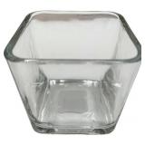 VOTIVE CUBE VASES, TWO DOZEN, 24 COUNT