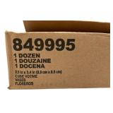 VOTIVE CUBE VASES, TWO DOZEN, 24 COUNT