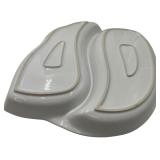 VINTAGE 16" SEASHELL SHAPED SERVING DISH