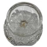 VINTAGE 7.5" TIARA CRYSTAL PEDESTAL BOWL