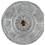 VINTAGE 7.5" TIARA CRYSTAL PEDESTAL BOWL