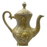 VINTAGE MCM POTTERY TEA POT 11.75" TALL