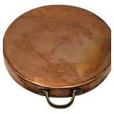 VINTAGE 16" OVAL COPPER/TIN LINED PAELLA FRENCH PAN
