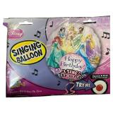 28" DISNEY PRINCESS, HAPPY BIRTHDAY TO YOU, SINGING BALLOON, PARTY BALLOON