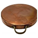 VINTAGE 16" OVAL COPPER/TIN LINED PAELLA FRENCH PAN