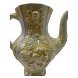 VINTAGE MCM POTTERY TEA POT 11.75" TALL