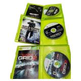 XBOX 360 GAMES AND ONE CONTROLLER