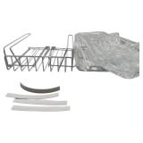 UNDER THE CABINET WIRE SHELVES, LOT OF 2 SHELVES, WHITE