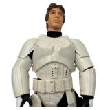 VINTAGE LUKE SKYWALKER ACTION FIGURE WITH REMOVABLE HELMET AND DARTH MAUL SANDALS