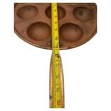 VINTAGE LARGE 11" COPPER EGG POACHER, DANISH CAKE BAKER