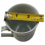 NORMAL ROCKWELL 1982 GOLD RIM PORCELAIN MUGS, LOT OF 8 MUGS