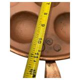 VINTAGE LARGE 11" COPPER EGG POACHER, DANISH CAKE BAKER