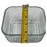 VINTAGE ANCHOR HOCKING CLEAR GLASS DISH WITH A LID