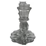 CRYSTAL CAMBRIDGE CAPRICE TRIPLE CANDLESTICK HOLDER ART HOME DECOR