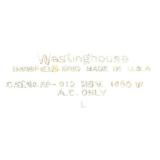 VINTAGE WESTINGHOUSE 2-BURNER ELECTRIC STOVE