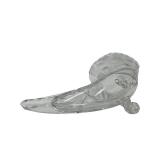 VINTAGE CRYSTAL GLASS CORNUCOPIA "HORN OF PLENTY" DECORATIVE VASE