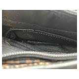 FOSSIL PURSE/BLACK AND BROWN FOSSIL JACQUARD