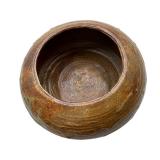 UNKNOWN, UNSIGNED POTTERY BOWL VASE