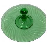 VINTAGE ANCHOR HOCKING URANIUM SANDWICH SERVER