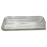 VINTAGE GLASS SERVING TRAY