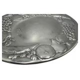 VINTAGE THE WILTON CO ROUND PEWTER FRUIT BOWL