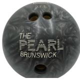 VINTAGE BRUNSWICK / THE PEARL BOWLING BALL-GRAY SILVER SMOKE SWIRL