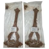 RUSTIC FARM DOOR BARN DOOR HINGES, SET OF TWO