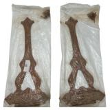 RUSTIC FARM DOOR BARN DOOR HINGES, SET OF TWO