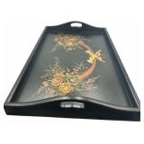 VINTAGE PAINTED TRAY TABLE WITH FOLDING LEGS