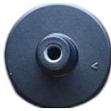 EVERBILT TOP RING CABINET KNOB MATTE BLACK 1.25" DIAMETER 25 COUNT