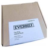 EVERBILT TOP RING CABINET KNOB MATTE BLACK 1.25" DIAMETER 25 COUNT