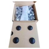 EVERBILT TOP RING CABINET KNOB MATTE BLACK 1.25" DIAMETER 25 COUNT