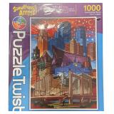 MOON OVER MINNEAPOLIS- 1000 PIECES-  TWIST PUZZLE