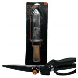 FISKAR GARDEN BUNDLE; HORI HORI GARDEN TOOL/GRASS SHEARS