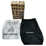 TRIUMPH BIG ROLLER WOODEN LAWN DICE SET