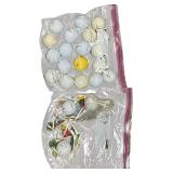 TAYLOR MADE BAG WITH PRIMA GOLF CLUB SET WITH ATTACHMENTS