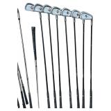 TAYLOR MADE BAG WITH PRIMA GOLF CLUB SET WITH ATTACHMENTS