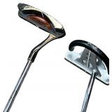 TAYLOR MADE BAG WITH PRIMA GOLF CLUB SET WITH ATTACHMENTS