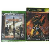 XBOX/XBOX ONE GAMES BUNDLE/ THE DIVISION 2/ HALO 2