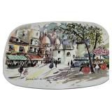 VINTAGE SCENES OF PARIS TRIVETS, COUNT OF 8
